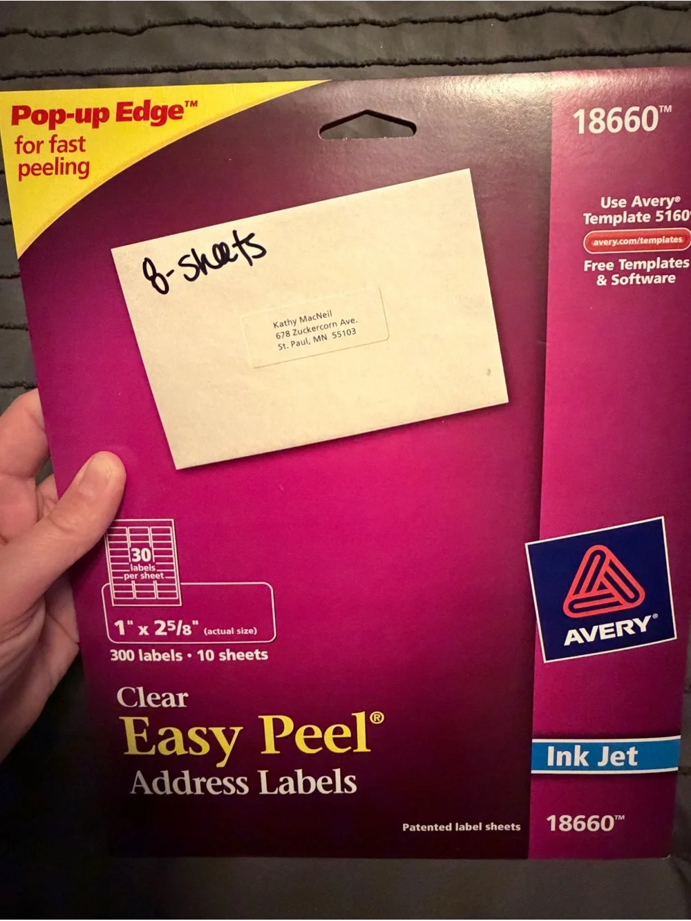 Avery Label Bundle – Mixed Styles & Sizes (Partial Packs)